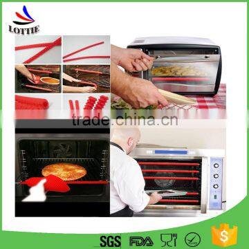 Hot Selling 2 PCS/SET Heat Resistant Silicone Oven Rack Guards ,silicone Oven Grill Rack With High Quality photo-6