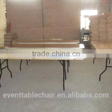 High Quality Hot Sell Hotel Plywood Folding Banquet Table photo-5