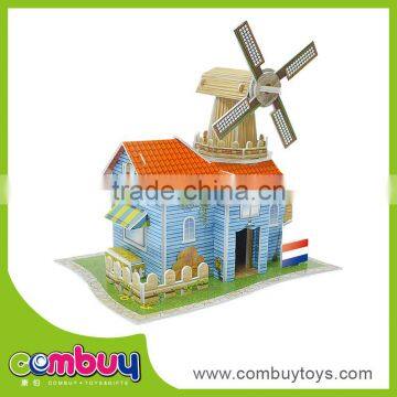 Hot selling 3d holland pasture name puzzle for kids