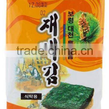 Healthy Roasted Seaweed Laver Nori Snack 20g(0.70oz)x 15packs / Seafood / Seaweed