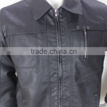 2015 Mens Genuine Leather Jacket photo-3