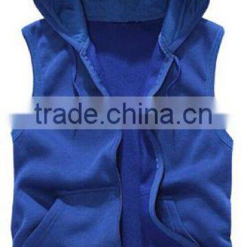2016 Mens Sleeveless Hoodies Fashion Casual Sports Sweatshirt photo-3