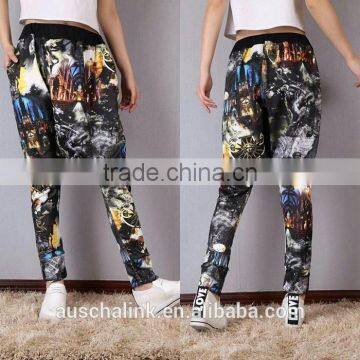 2016 New Arrival Personalized Street Trendy Women Print Hip Hop Pants photo-6