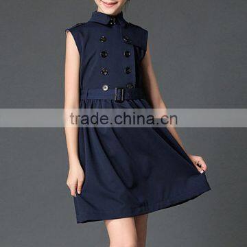 2017 Stylish Cotton Sleeveless School Uniform Design For Girls photo-6