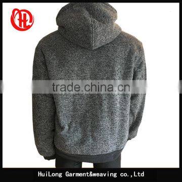 2017 New Design Fashion Polyester Men Grey Hoodie Jacket photo-2