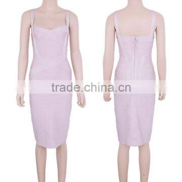 Yellow White Sky Blue 2015 New Fashion Knitted HL Knee Length Spaghetti Strap Package Hip Sexy Fashion Bodycon Dresses photo-5