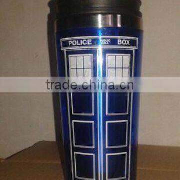 2016 new design , Doctor WHO tardis mug Stainless steel cup