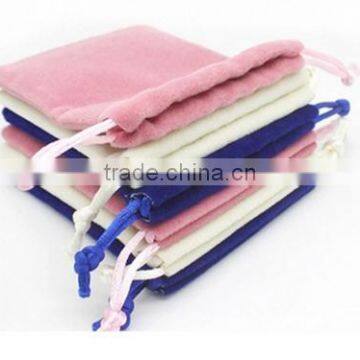 2016 Custom Logo Velvet Pouch Jewelry Bags Mix Sizes Velvet Drawstring Bags for Jewelry Package Promotional Jewelry Gifts photo-6