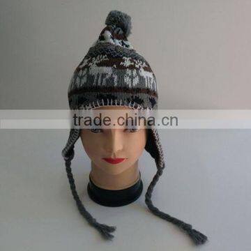 Knitted Beanie With Earmuffs,baby Beanie With Earflaps
