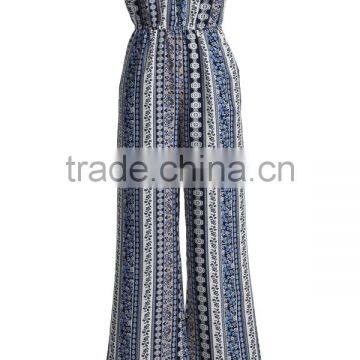 Vintage Print Women One-piece Jumpsuit 2016