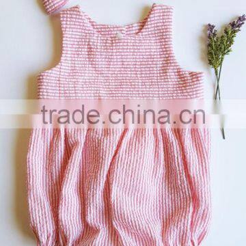 Wholesale Chinese Supplier Baby Cotton Bodysuit Infant Girls Polka Dot Ruffle Sleeveless Handmade Romper photo-4