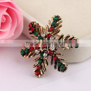 zm53215a Christmas snow brooch fashion christmas decorate jewelry snow crystal accessory