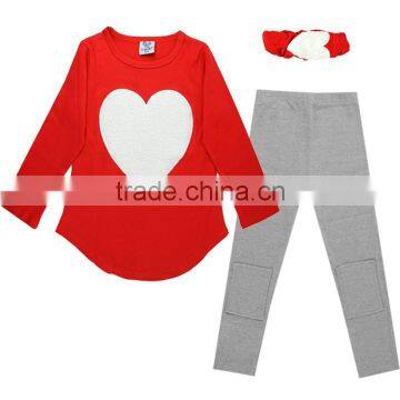 Kids Love Hair Hoop Long Sleeve Three-piece Dress Animal Print Dresses for Girls 16832 photo-2