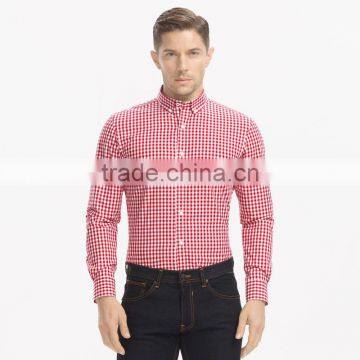 New Men Office Cotton Casual Lapel Plaids Shirt for Men photo-2