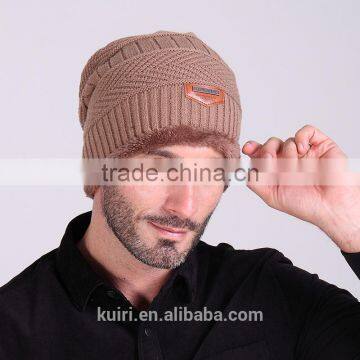 2016 Brand Beanies Knit Men's Winter Hat Caps Bonnet Winter Hats For Men Women Beanie Fur Warm Hat photo-2