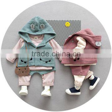 S17748A Cute handsome boy spring fall baby children clothing set