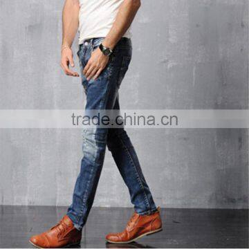 Blue Jeans Fashion Pants For Men Trousers photo-3