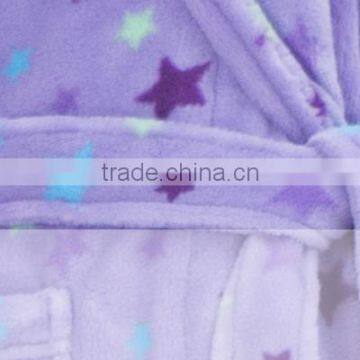 Dream Star Women Coral Fleece Heated Dressing Gown Fabric photo-5