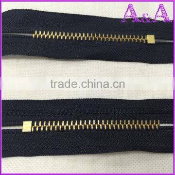 #4 metal zipper,with YG slider,close end, for brazil market