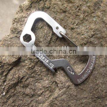 Survival Gear Mini Carabiner Keychain Multi Tool Kit Key Chain photo-2