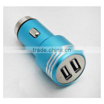 High Quality Aluminum Alloy Dual Usb Car Charger photo-3