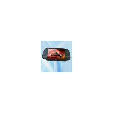 7 inch rearview mirror monitor with two video input