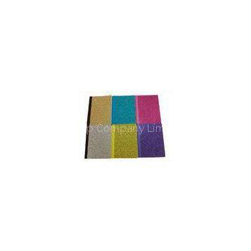 6.5 x 8.5 Glitter Cardboard Cover Notebook / Colorful Composition Notebook