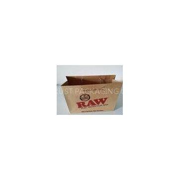 150gsm Brown Resealable Kraft Paper Bags For Grocery With Screen Printing