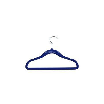 U notched Flocked skirt hanger,dark blue