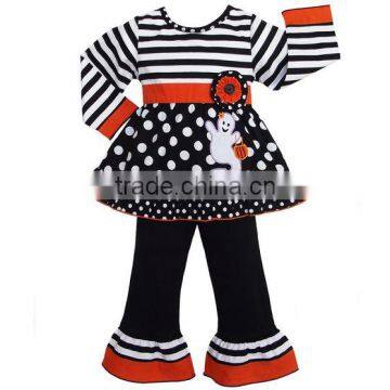 popular style ghost embroidery casual kids boutique clothing