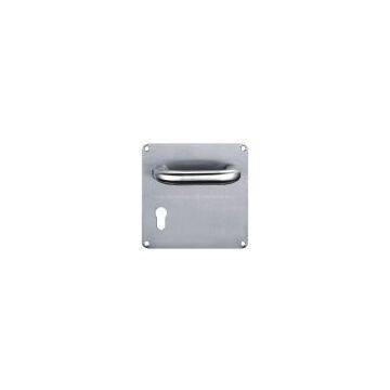 Lever handle with plate