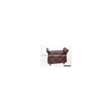 Leather Ottoman