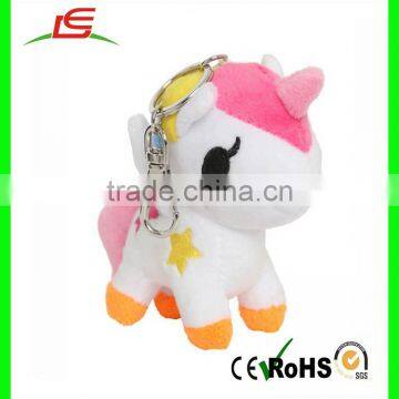 New design stuffed soft plush horse keychain mini stuffed animal keychains