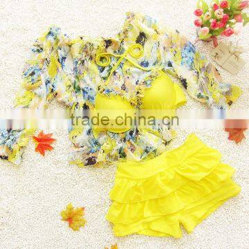 The new item of flowers printed baby swimsuit which is the most popular in 2017,girls swimwear,kids swimwears