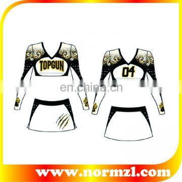 sublimation printing Sexy Girls Uniforms For Cheerleader