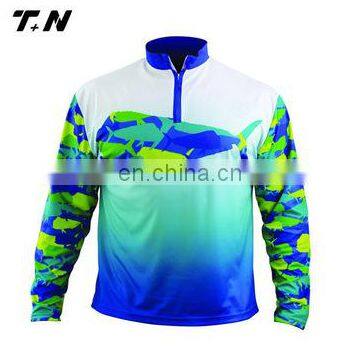 Breathable Polyester Long Sleeve Quick Dry Fishing Shirts