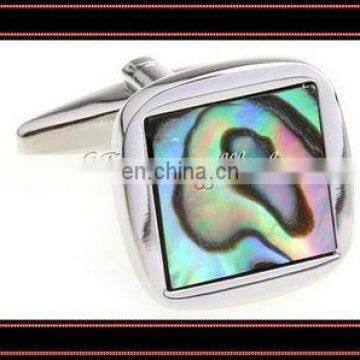 fancy abalone cufflink findings