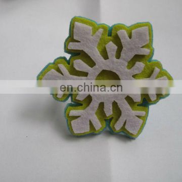 2013 Christmas felt snowflake Napkin Ring