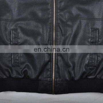 Mens Top Grade Fashion Soft Handsome Lastest Design Leather Jacket photo-5