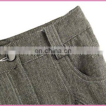 OEM Exported NA Back Belt Waisted Middle Skirt OL Skirt photo-3