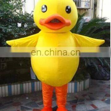 2015 new yellow kids duck costume duck mascot costume