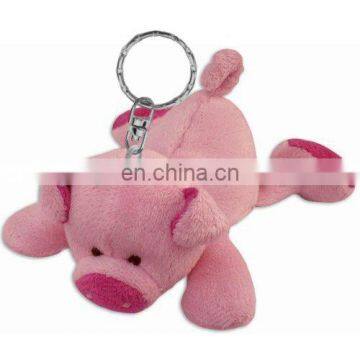 15m plush pink pig keychain toys