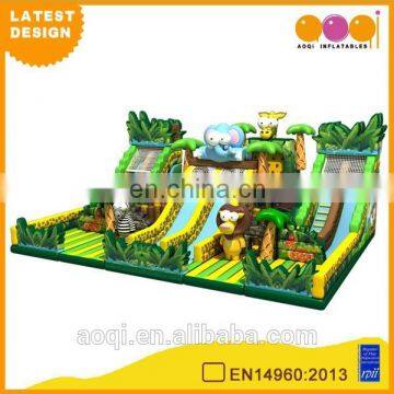 2015 AOQI latest design safari park giant outdoor inflatable playground for sale