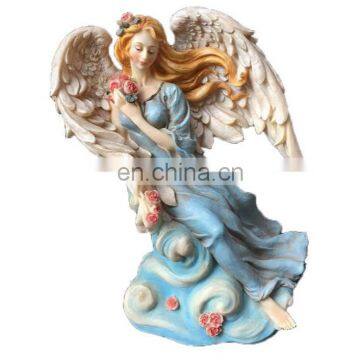 colorful resin girl angel statues desk decoration accessory