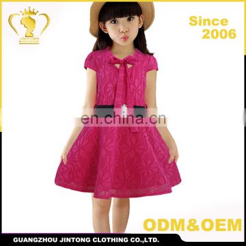 New model baby girls milk silk dresses design pretty children dress