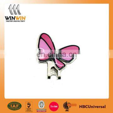 Beautiful butterfly shaped mini custom magnetic golf ball marker hat clip