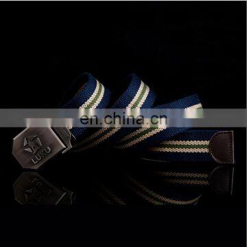 CAV10 Wholesale Customized High Quality Navy Woven Belts Small MOQ photo-3