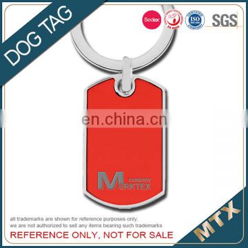 Zinc alloy imitation hard enamel ID dog tag