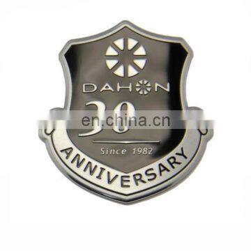 Custom Aluminum Embossed 3D Metal Wine Logo Adhesive Bottle Label Sticker Wine Lapel photo-4