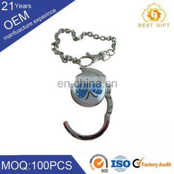 Heart Shape Token Metal Medal Foldable Purse Hanger / Banger Hook photo-3